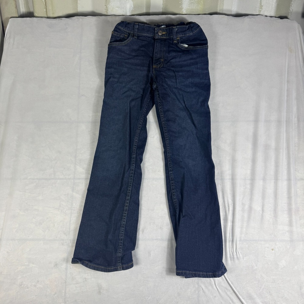 Wrangler Boys Jeans Blue Denim Classic Boot Cut Elastic Waist Stretch 12 Regular